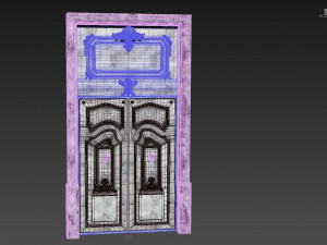 Entrance classic door 66 3D Model