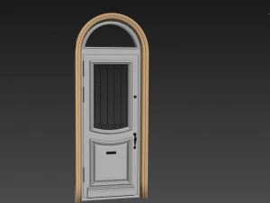 Entrance classic door 67 3D Model