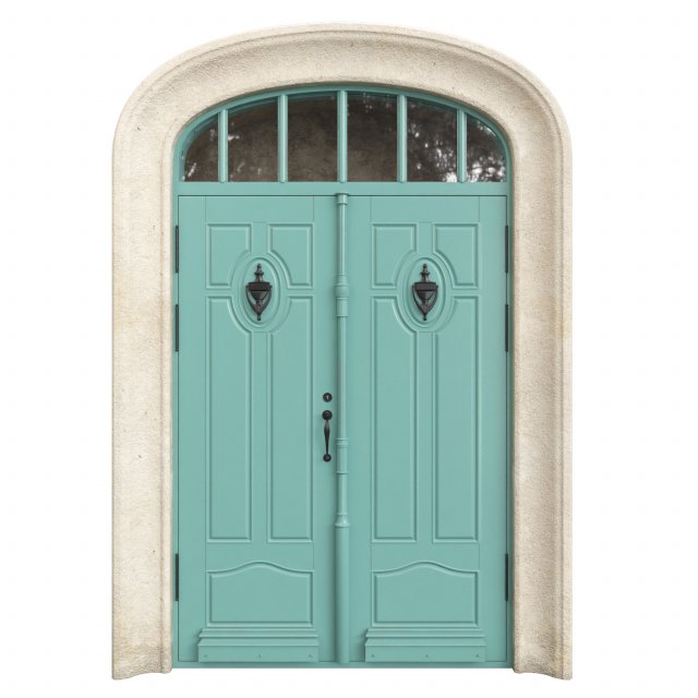 Entrance classic door 68 3D 模型 .c4d .max .obj .3ds .fbx .stl .blend 