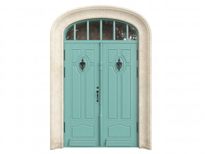 Entrance classic door 68 3D 模型