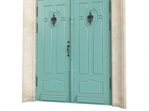 Entrance classic door 68 3D 模型