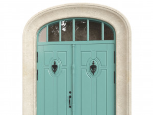 Entrance classic door 68 3D 模型