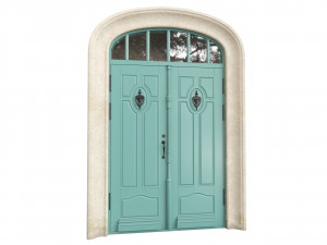Entrance classic door 68 3D 模型