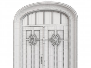 Entrance classic door 68 3D 模型