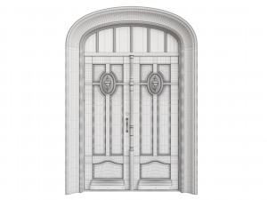 Entrance classic door 68 3D 模型
