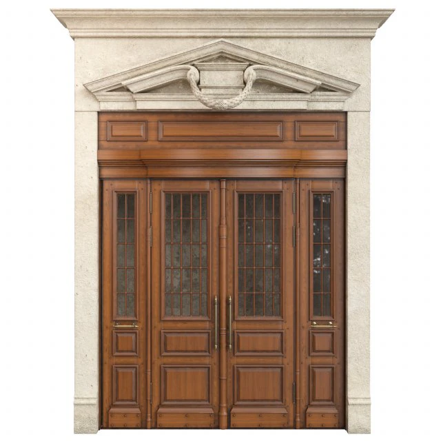 Entrance classic door 69 3D Model .c4d .max .obj .3ds .fbx .stl .blend