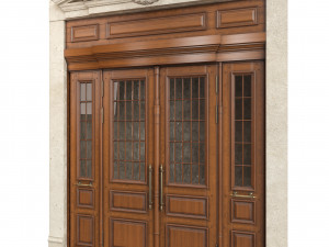 Entrance classic door 69 3D Model