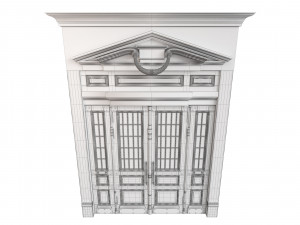 Entrance classic door 69 3D Model