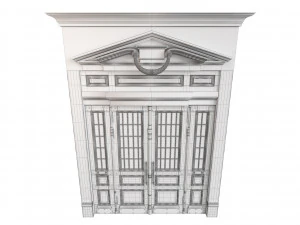 Entrance classic door 69 3D Model