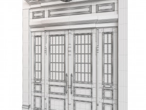 Entrance classic door 69 3D Model