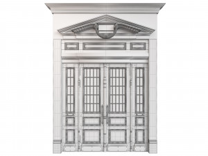 Entrance classic door 69 3D Model