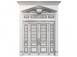 Entrance classic door 69 3D Model