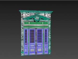 Entrance classic door 69 3D Model