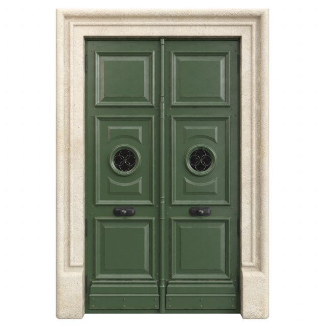 Entrance classic door 70 3D Модель .c4d .max .obj .3ds .fbx .stl .blend