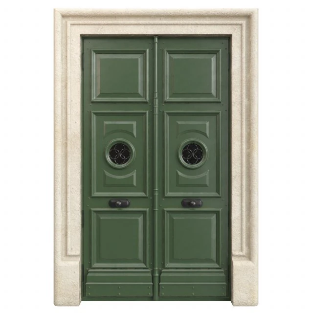 Entrance classic door 70 3D Model .c4d .max .obj .3ds .fbx .stl .blend 