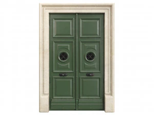 Entrance classic door 70 3D Model