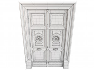 Entrance classic door 70 3D Модель