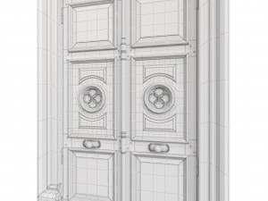 Entrance classic door 70 3D Модель