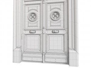 Entrance classic door 70 3D Модель