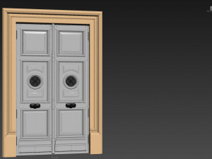 Entrance classic door 70 3D Модель