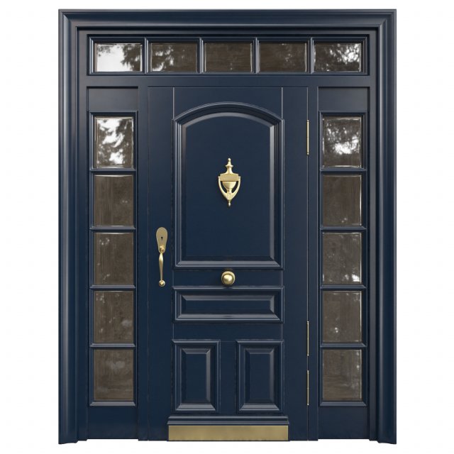 Entrance classic door 71 Modello 3D .c4d .max .obj .3ds .fbx .stl .blend 