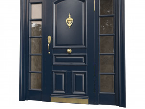 Entrance classic door 71 Modello 3D