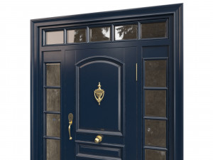 Entrance classic door 71 Modello 3D