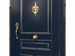 Entrance classic door 71 Modello 3D