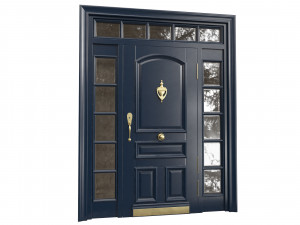 Entrance classic door 71 Modello 3D