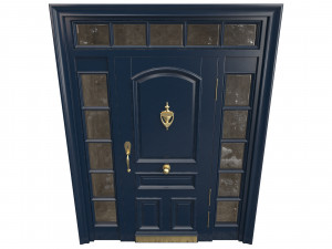 Entrance classic door 71 Modello 3D