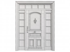 Entrance classic door 71 Modello 3D