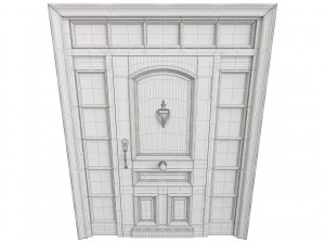 Entrance classic door 71 3D Model