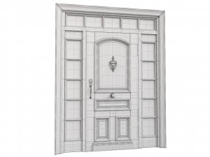 Entrance classic door 71 Modello 3D