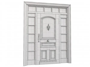 Entrance classic door 71 3D Model