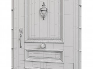 Entrance classic door 71 Modello 3D