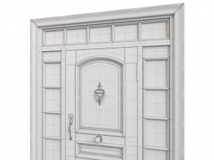 Entrance classic door 71 Modello 3D