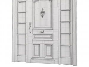 Entrance classic door 71 Modello 3D