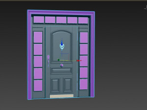 Entrance classic door 71 Modello 3D