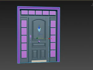 Entrance classic door 71 3D Model