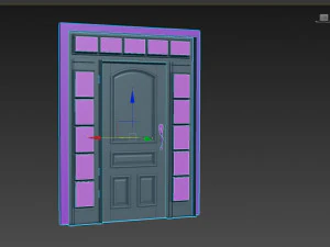 Entrance classic door 71 3D Model