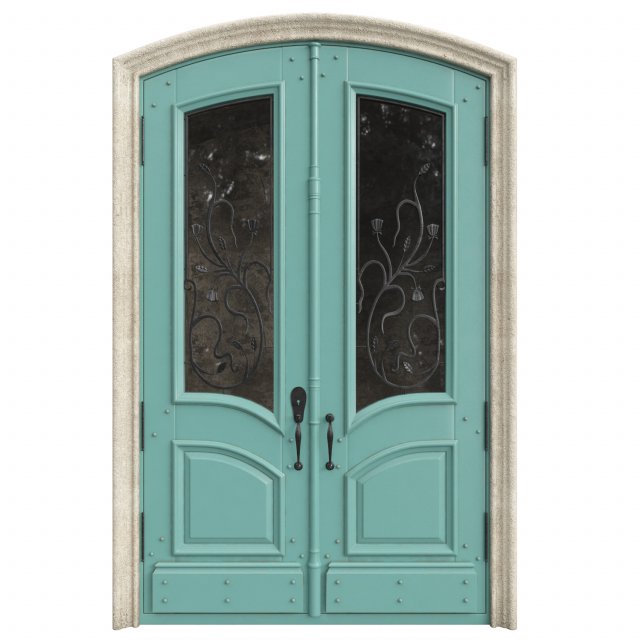 Entrance classic door 72 Model 3D .c4d .max .obj .3ds .fbx .stl .blend 