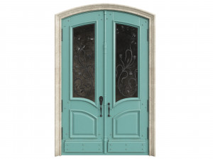Entrance classic door 72 Model 3D