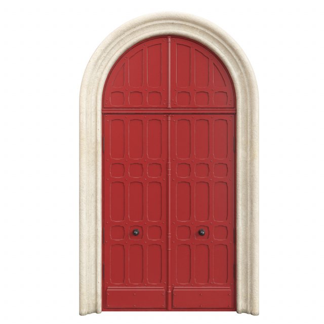 Entrance classic door 73 3D Model .c4d .max .obj .3ds .fbx .stl .blend