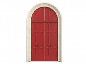Entrance classic door 73 3D Model