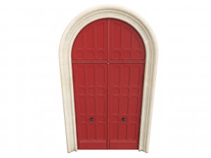 Entrance classic door 73 3D Model