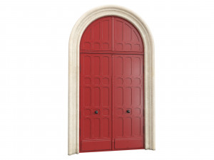 Entrance classic door 73 3D Model