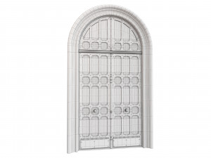 Entrance classic door 73 3D Model