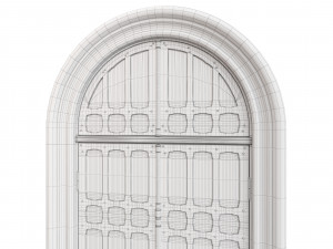 Entrance classic door 73 3D Model
