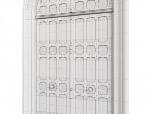 Entrance classic door 73 3D Model