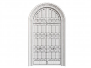 Entrance classic door 73 3D Model